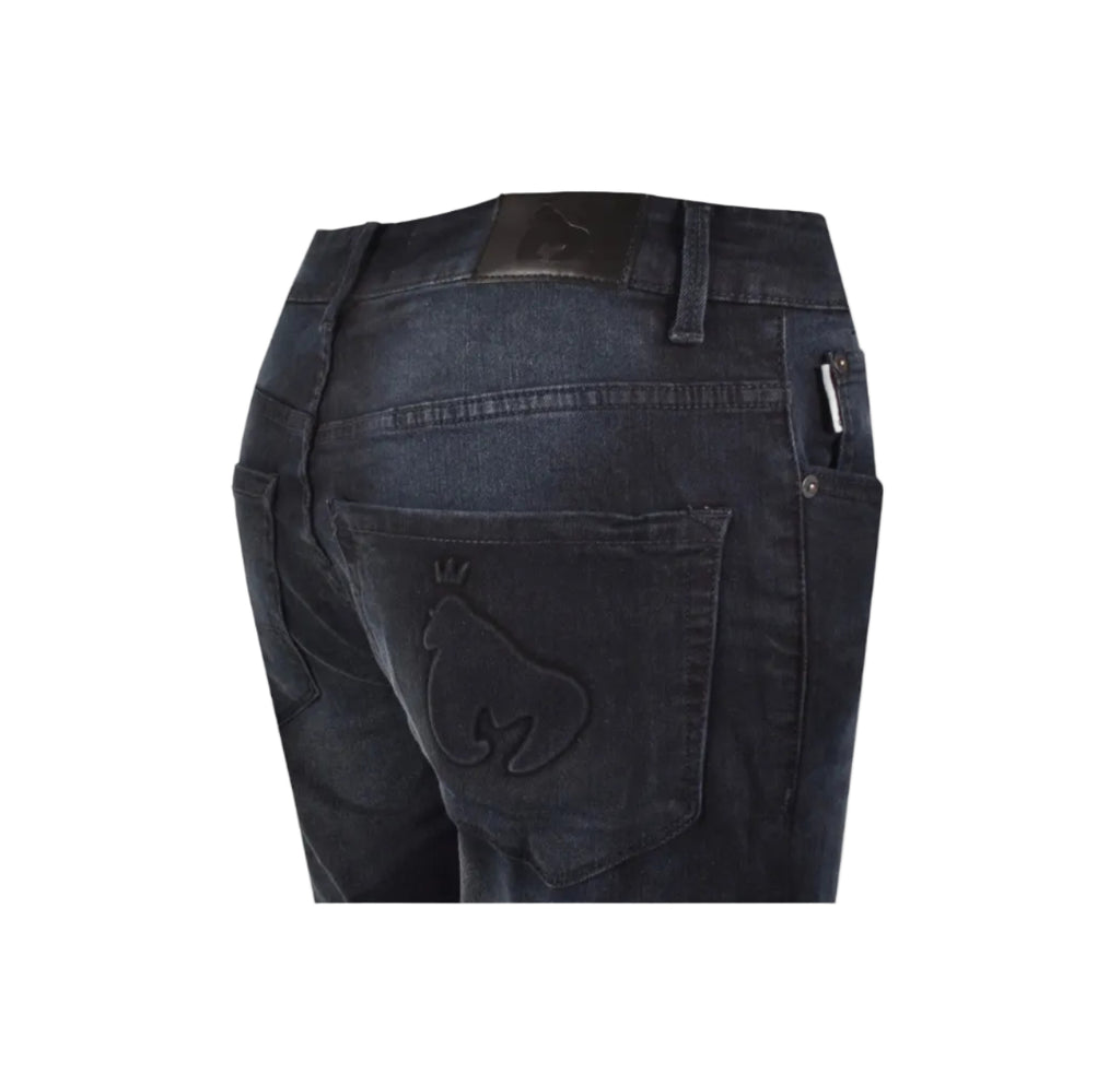 MONEY APE EMBOSSED SLIM FIT JEANS BLACK