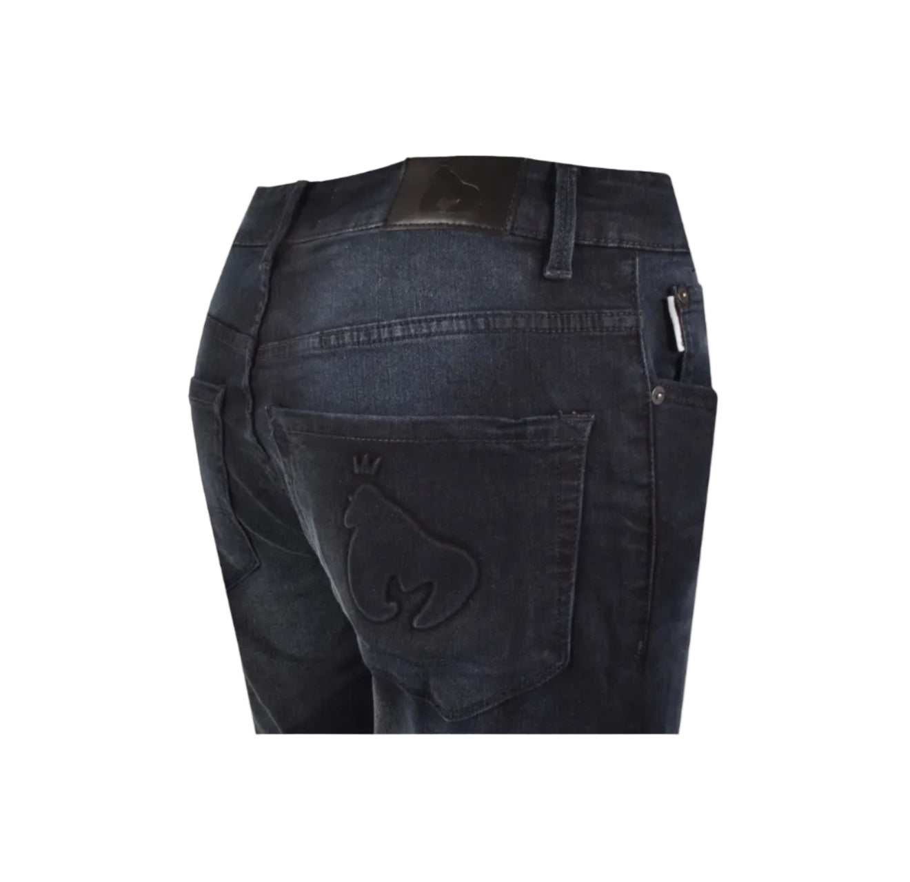 MONEY APE EMBOSSED SLIM FIT JEANS BLACK