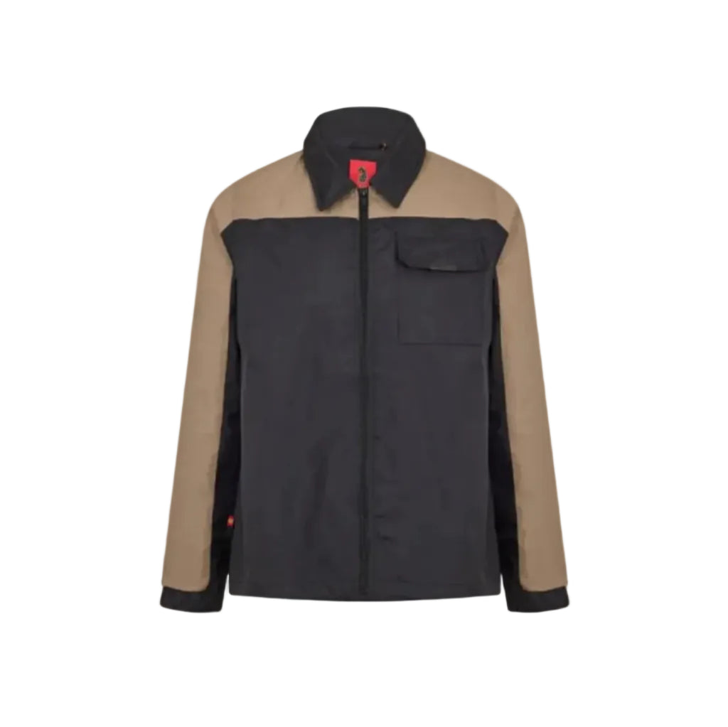 LUKE MEN'S RIBBED ZIP LIGHTWEIGHT BOMBER JACKET
