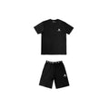 MONEY LOUNGER ELASTICATED SHORT TWIN SET BLACK