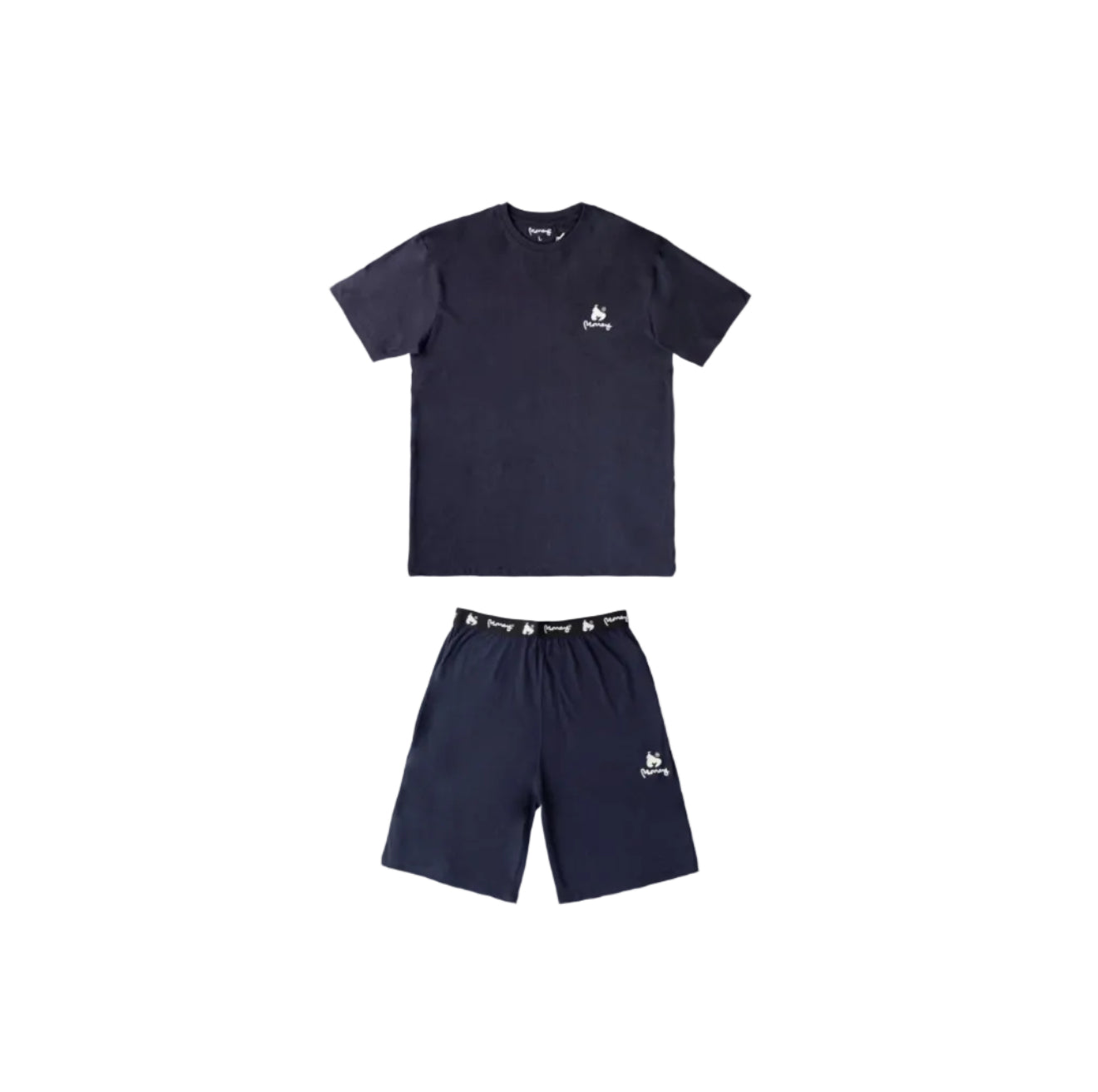 MONEY LOUNGER ELASTICATED SHORT TWIN SET NAVY